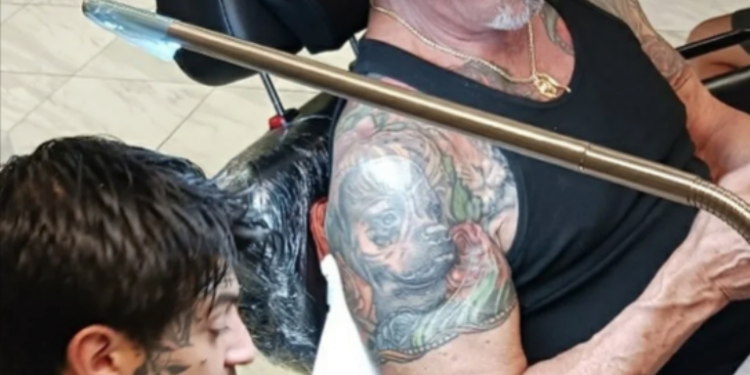 Sylvester Stallone cubrió tatuaje de su ex esposa con retrato de su perrito Butkus