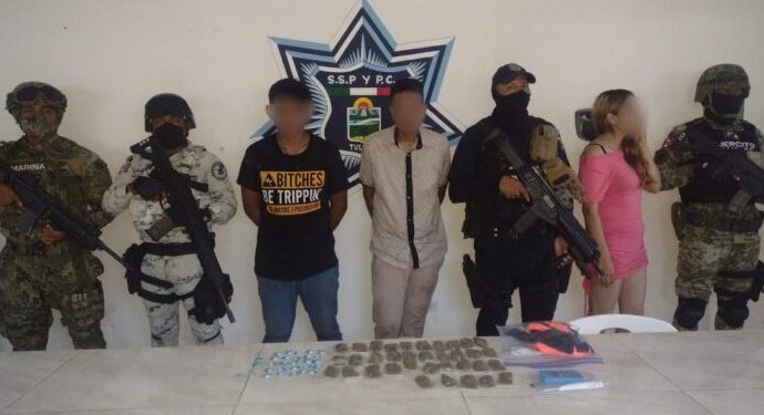 Detienen a presuntos narcomenudistas en la Zona Costera de Tulum
