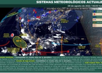 Pronostican lluvias fuertes y descargas eléctricas para Quintana Roo