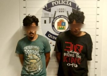 Detienen a dos sujetos tras una persecución a disparos en Cancún