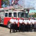 Felicita Ana Paty a los bomberos en su día