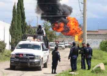 Explota ducto de Pemex en Amozoc, Puebla