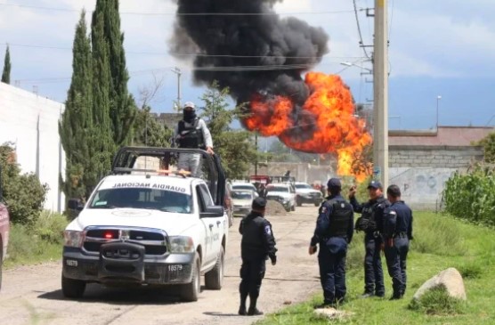 Explota ducto de Pemex en Amozoc, Puebla