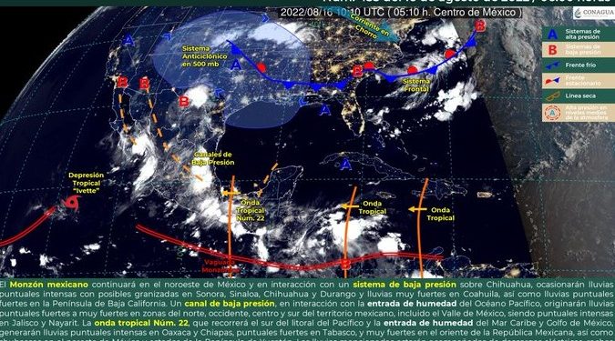 Prevén cielo parcialmente nublado con probabilidad de chubascos en Quintana Roo