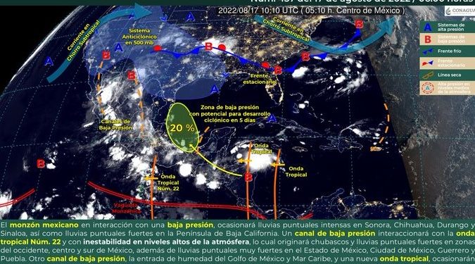 Prevén afectaciones causadas por onda tropical en Quintana Roo