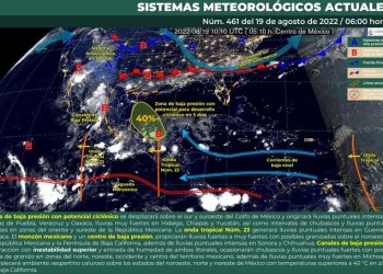 Prevén chubascos persistentes con lluvias puntuales fuertes en Quintana Roo