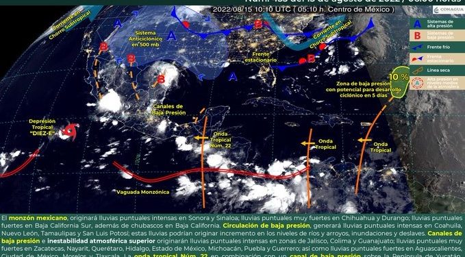 Prevén intervalos de chubascos y altas temperaturas en Quintana Roo