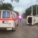 Camioneta termina volcada tras ser impactada por vehículo en Chetumal