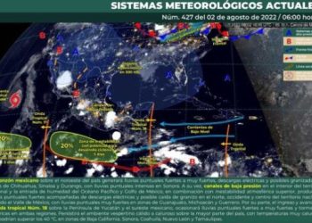 Prevén cielo nublado y chubascos para Quintana Roo