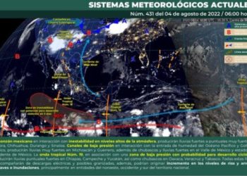 Prevén cielo parcialmente nublado e intervalos de chubascos en Quintana Roo