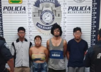 Aseguran a 4 personas con más de 50 dosis de drogas en Playa del Carmen