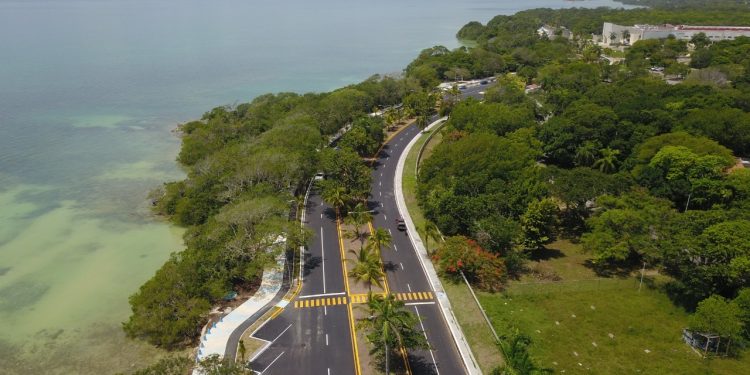 Obras de remodelación del malecón en Chetumal cuentan con muros de contención en tramos que lo requerían