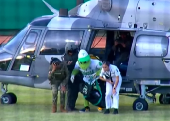 Utilizan aeronave Semar para trasladar a los «Pochichoco» del beisbol Olmecas Tabasco