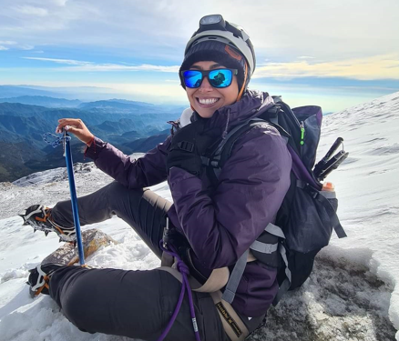 ¡Lo hizo! María Sosa escaló y conquistó el Pico de Orizaba