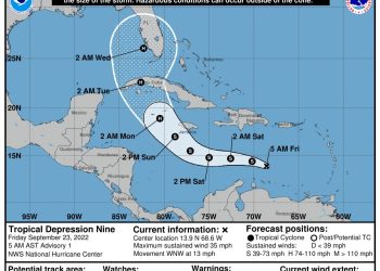 Se forma depresión tropical al este sureste de las costas de Quintana Roo