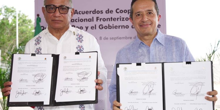 Quintana Roo y Belice firman convenio de cooperación internacional fronterizo