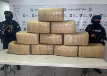 Aseguran 10 paquetes de cocaína y al presunto responsable