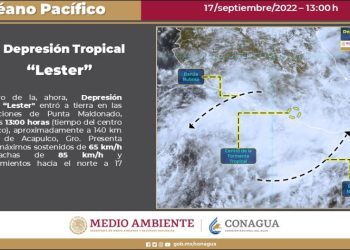 “Lester” pierde fuerza y toca tierra en Guerrero como depresión tropical