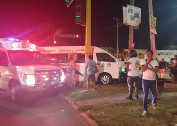 Choque entre unidades del transporte público dejan saldo de 4 lesionados en Cancún
