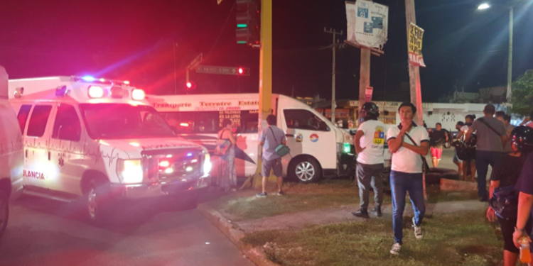 Choque entre unidades del transporte público dejan saldo de 4 lesionados en Cancún