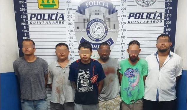 Presentan a los seis sujetos detenidos la noche del Grito en Playa del Carmen