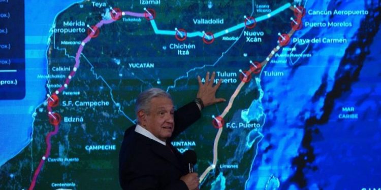 Tren Maya obra prioritaria, para resaltar la grandeza cultural de México: AMLO