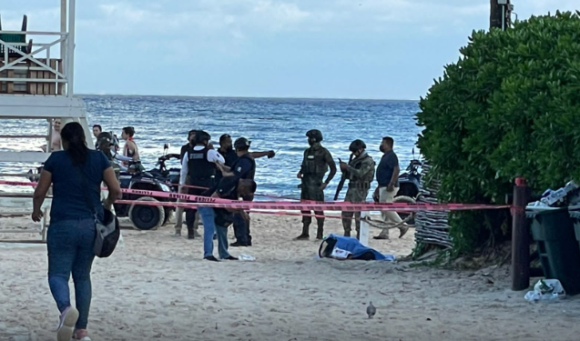 Asesinan a un sujeto en balneario de la zona turística de Playa del Carmen