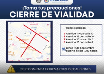 Inician cierre de avenidas en Solidaridad por primer Informe de Gobierno de Lili Campos