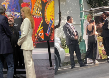 Nicole Kidman en su visita a México saluda a Mijares y hasta compra queso artesanal