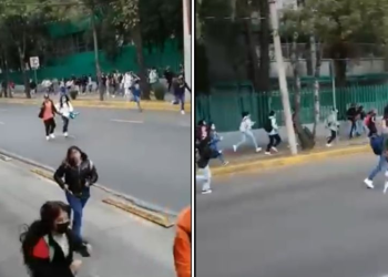 Desalojan Bachilleres en Azcapotzalco ante amenaza de encapuchados