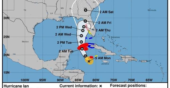 La tormenta tropical “Ian” evolucionó a huracán categoría “uno”