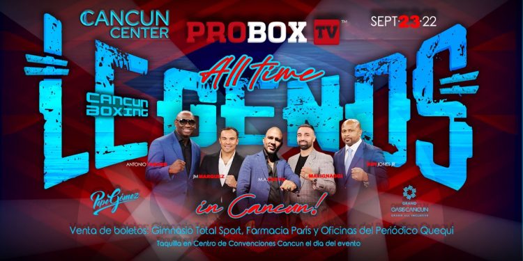 Oficializan ex campeones mundiales en Cancún el lanzamiento de la nueva alternativa de difusión