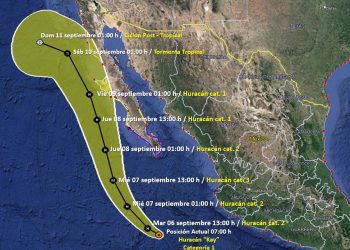Prevén aumento de categoría del Huracán «Kay», exhortan a tomar extremas precauciones