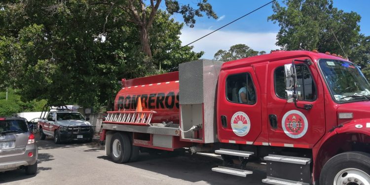 Atiende Bomberos de Cancún reporte de abejas en escuela
