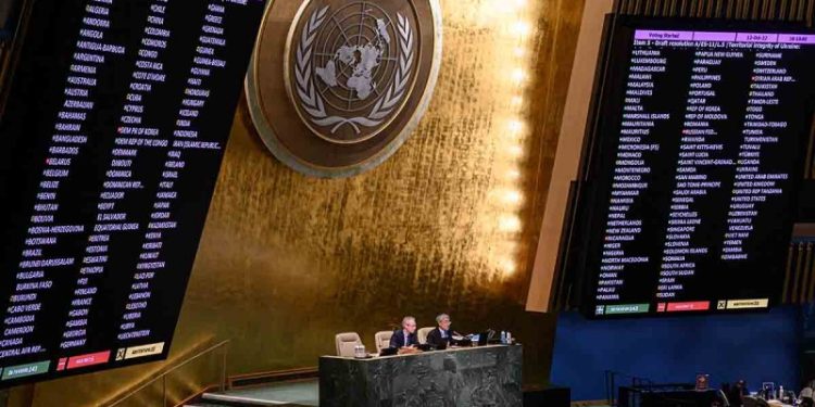 Con 143 votos a favor incluyendo México, ONU aprueba resolución de condena a anexión rusa en Ucrania