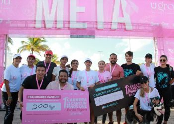 Cancunenses se unen por las mujeres y superan meta en carrera por mastografías: Ana Patricia Peralta