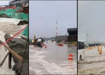 Culpan a refinería Dos Bocas por inundación