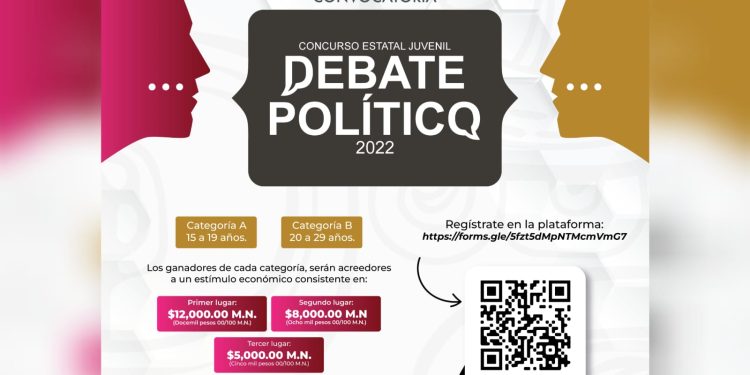 Convoca IQJ a participar en el concurso estatal juvenil Debate Político 2022