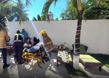 Hombre sufre quemaduras tras recibir descarga eléctrica en un hotel de Tulum