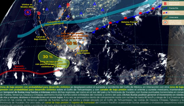 Prevén lluvias fuertes en Quintana Roo