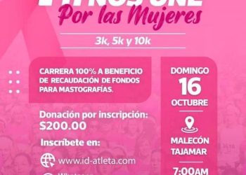 Invitan a carrera atlética por la lucha contra el Cáncer de Mama