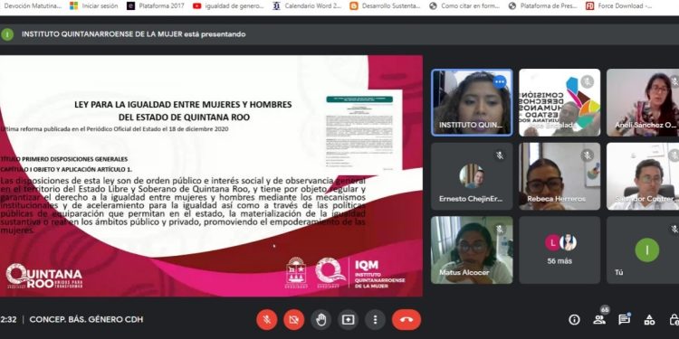 IQM capacita a personal de la CDHEQROO sobre Género e Igualdad Sustantiva