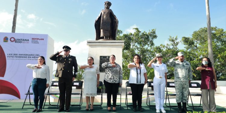 Conmemoran 69 años del Voto Femenino en México