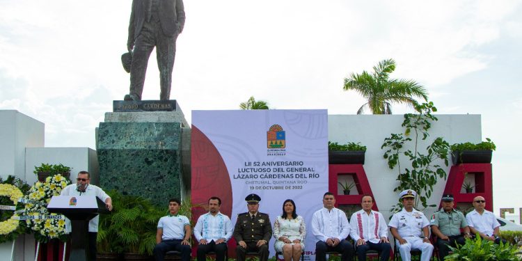 Conmemoran autoridades el 52 Aniversario Luctuoso del General Lázaro Cárdenas
