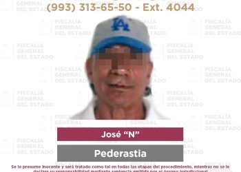 Cumple FGE cumple orden de aprehensión por pederastia en Paraíso