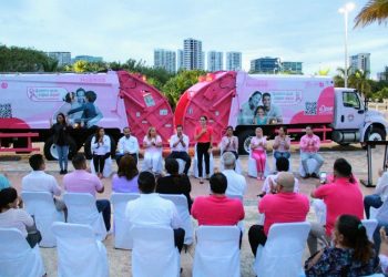 Cancún rosa con red ambiental