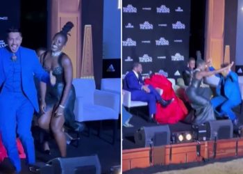 Tenoch Huerta y Lupita Nyong’o celebran el estrenó de Black Panther:Wakanda Forever bailando merengue