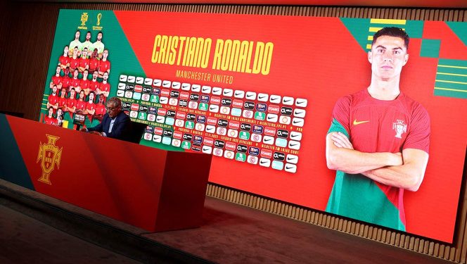 Cristiano Ronaldo como principal estrella en la lista final de Portugal para el Mundial