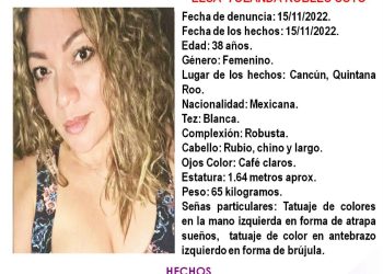 Anuncia FGE Quintana Roo localización de una mujer reportada como desaparecida a bordo de un taxi