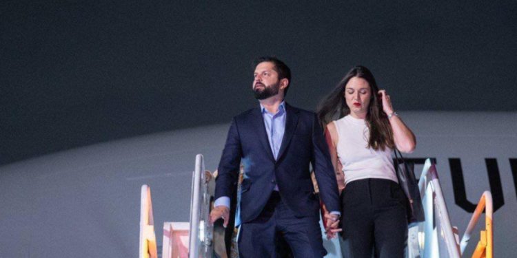 El presidente de Chile, Gabriel Boric llegó a México para reunirse con AMLO